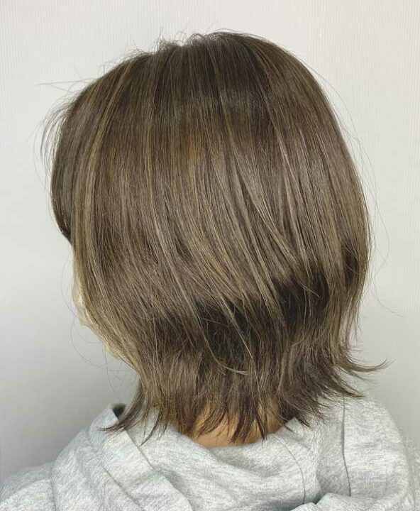 ハイライトベージュくびれヘア