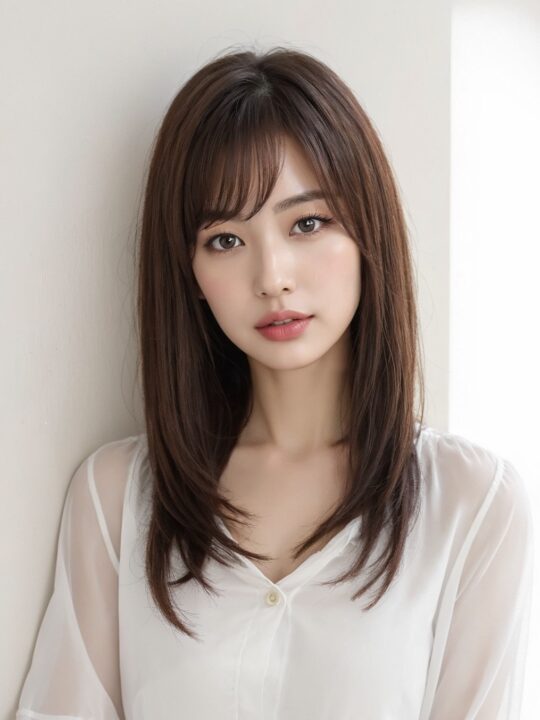 レイヤーカット★耳かけショートフォギーベージュ★髪質改善